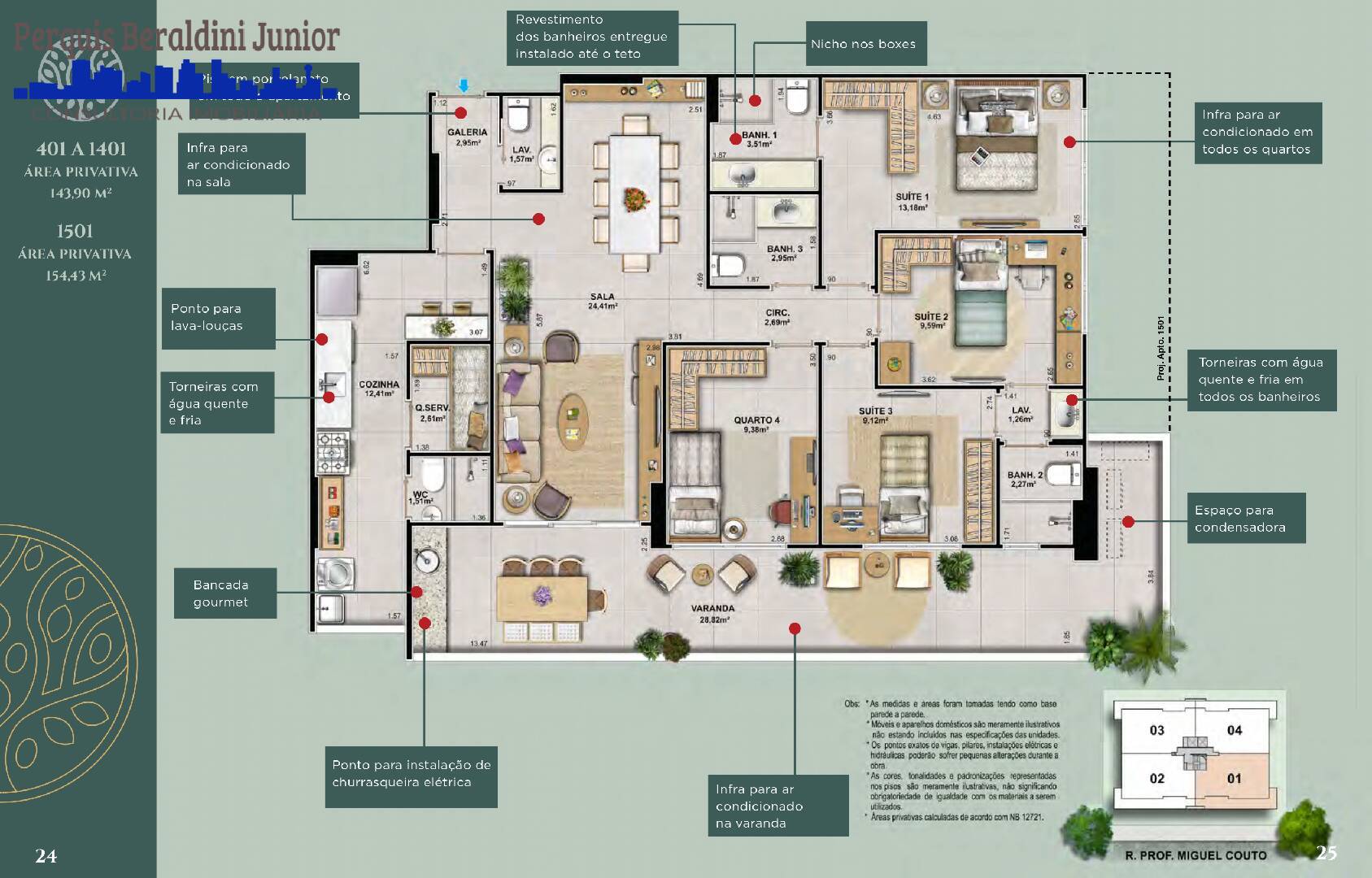 Apartamento à venda com 4 quartos, 136m² - Foto 12